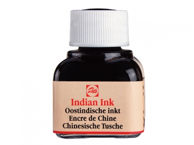 Talens Indian ink bottle 11 ml Black